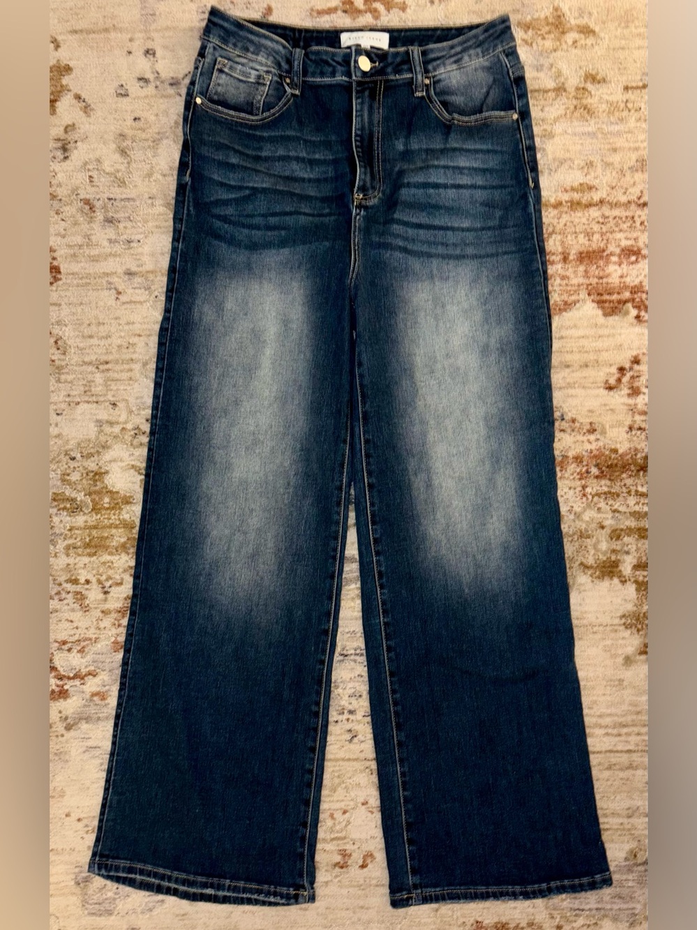 Risen Wide Leg Jeans